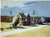 Edward Hopper Railroad Crossing painting